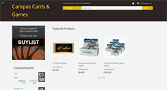 Desktop Screenshot of campuscardsandgames.com